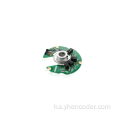 Rotary encoder with button